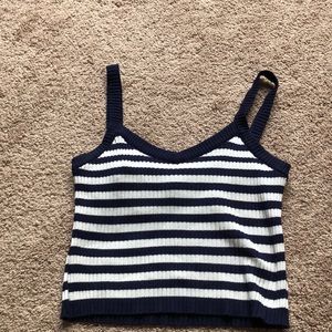 Blue and Navy striped tank top